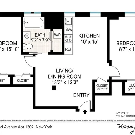 Rent this 2 bed apartment on 302 West 105th Street in New York, NY 10025
