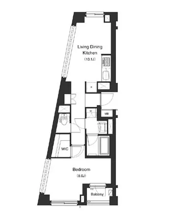 Image 2 - 第5富喜マンション, 角筈和泉町線, Sasazuka, Shibuya, 151-0073, Japan - Apartment for rent