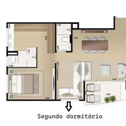 Buy this studio apartment on Colegio Municipal Tom Jobim in Avenida Marcos Penteado de Ulhôa Rodrigues 900, Residencial Tamboré 11