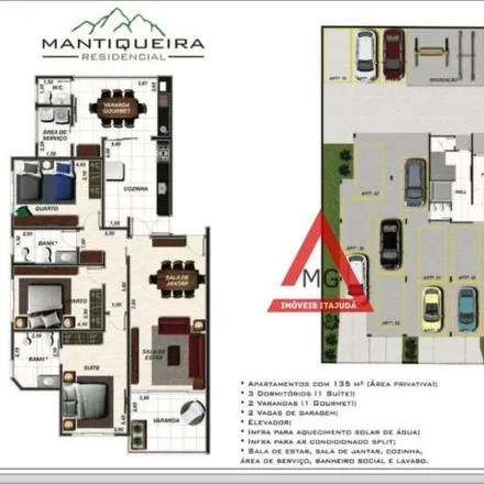 Buy this 3 bed apartment on Rotatória da Medicina in São Vicente, Itajubá - MG