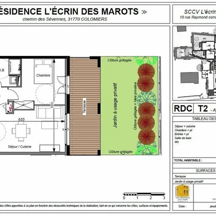 Rent this 1 bed apartment on 2 Allée du Périgord in 31770 Colomiers, France