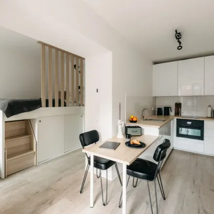 Rent this 1 bed apartment on Corneliusstraße 110a in 40215 Dusseldorf, Germany