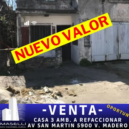Buy this 2 bed house on Avenida General San Martín 5980 in Partido de La Matanza, 1768 Villa Madero