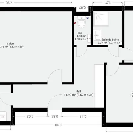 Rent this 2 bed apartment on Avenue Wanderpepen 14 in 7130 Binche, Belgium