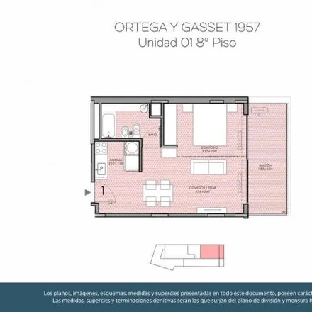 Buy this 1 bed apartment on Ortega y Gasset 1953 in Palermo, C1426 AAH Buenos Aires