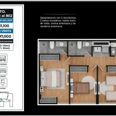 Buy this 3 bed apartment on Velasco Astete Avenue in Santiago de Surco, Lima Metropolitan Area 15039