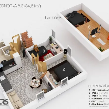 Rent this 1 bed apartment on Český ráj outdoor in Hradišťská, 293 06 Kosmonosy