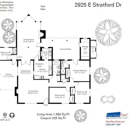 Buy this 4 bed house on 2925 E Stratford Dr in Tucson, Arizona