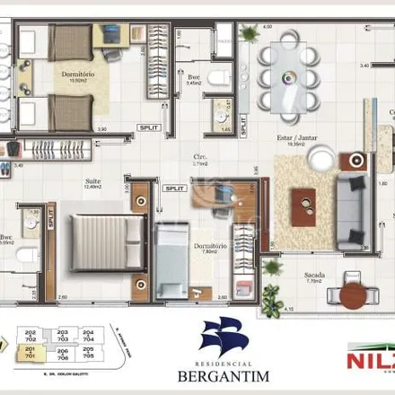 Buy this 3 bed apartment on Rua Doutor Odilon Galotti in Capoeiras, Florianópolis - SC