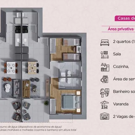 Buy this 2 bed apartment on Avenida Concêntrica in Alto da Cruz, Camaçari - BA