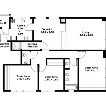 Buy this 3 bed apartment on Juan María Gutiérrez 2757 in Recoleta, C1425 EID Buenos Aires