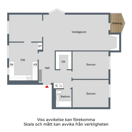 Rent this 4 bed apartment on Gröna vägen 25A in 612 40 Finspång, Sweden