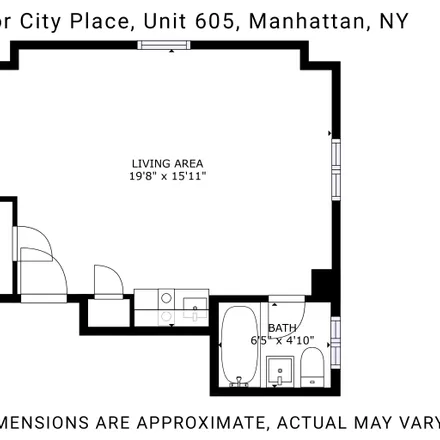 Buy this studio apartment on #605 in 45 Tudor City Place, Midtown Manhattan