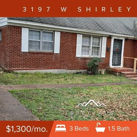 Rent this 3 bed house on 3199 West Shirley Circle in Memphis, TN 38127