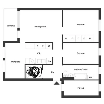 Image 3 - Mullbärsstigen 25, 196 34 Kungsängen, Sweden - Apartment for rent