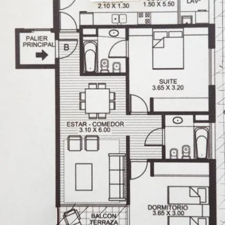 Rent this 2 bed apartment on Torre del Boulevard in Avenida García del Río 2645, Saavedra