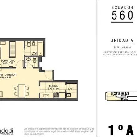 Buy this 1 bed apartment on Coto in Agüero 616, Balvanera