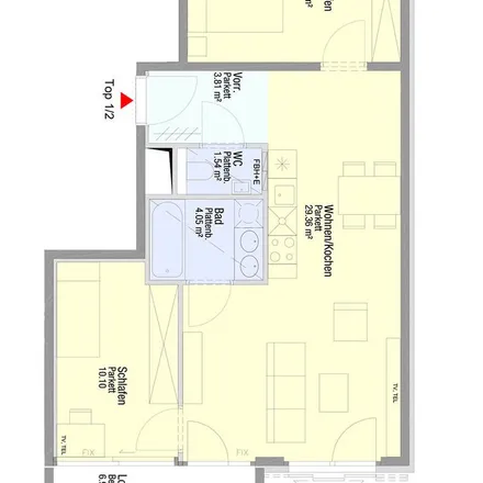 Rent this 3 bed apartment on Simmeringer Hauptstraße 109 in 1110 Vienna, Austria