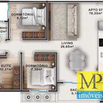 Buy this 3 bed apartment on Avenida Eugênio Krause in Praia da Armação do Itapocorói, Penha - SC