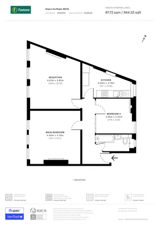 Image 7 - 75 Gray's Inn Road, London, WC1X 8TS, United Kingdom - Apartment for rent