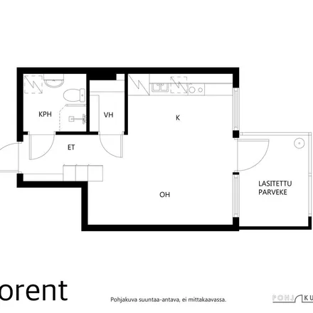 Rent this 1 bed apartment on Raunistulantie 13 in 20541 Turku, Finland