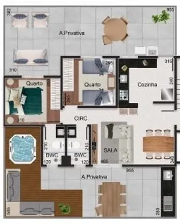 Buy this 2 bed apartment on 10° Igreja Presbiteriana in Rua Santa Alexandrina 845, Araguaia
