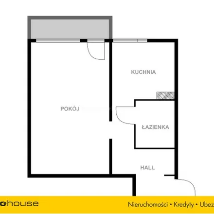 Rent this 1 bed apartment on blok 20A in Łanowa 89, 91-201 Łódź