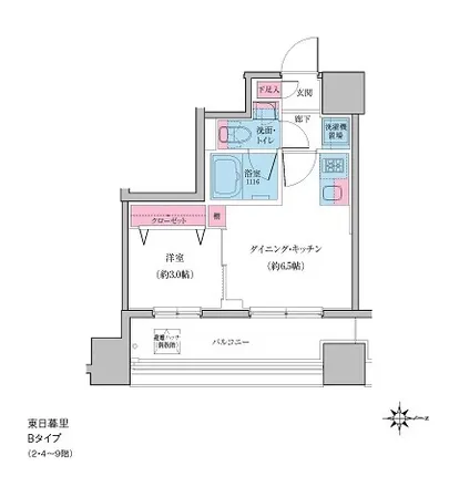 Image 2 - ミハマクロス, Nippori Chuo-dori, Higashi Nippori, Arakawa, 116-0014, Japan - Apartment for rent