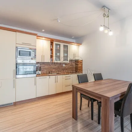 Rent this 1 bed apartment on Kabešova 943/2 in 190 00 Prague, Czechia