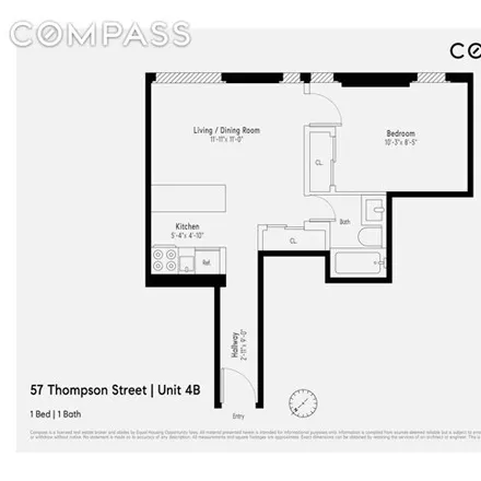 Image 8 - 57 Thompson Street, New York, NY 10012, USA - Apartment for rent