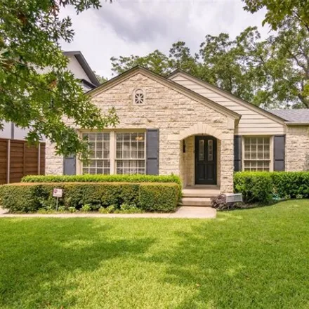 Rent this 3 bed house on 5631 West Hanover Avenue in Dallas, TX 75209