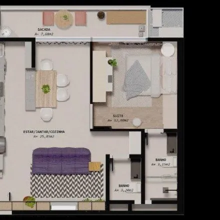 Buy this 1 bed apartment on Rua Pintor Eduardo Dias in Barreiros, São José - SC