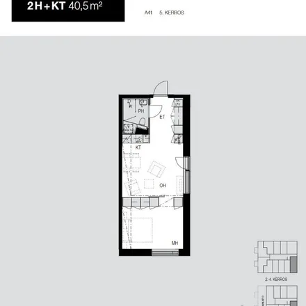 Rent this 2 bed apartment on Maisteri in Tietoraitti 8, 33720 Tampere
