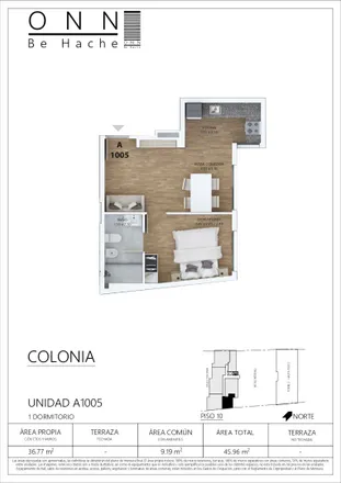 Buy this 1 bed apartment on Colonia 2189 in 2197, 2199