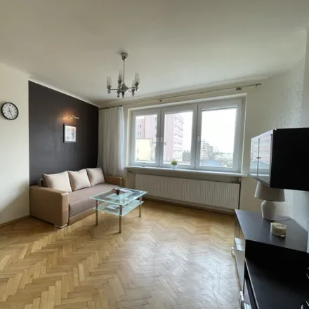 Rent this 1 bed apartment on Aleja Adama Mickiewicza 15a in 90-436 Łódź, Poland
