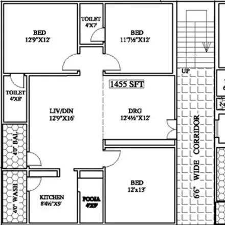 Image 5 - unnamed road, Ward 15 Vanasthalipuram, Hyderabad - 500074, Telangana, India - Apartment for sale