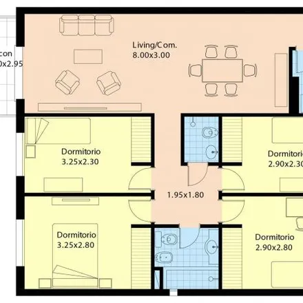 Buy this 4 bed apartment on Argañarás 48 in Villa Crespo, C1414 BAO Buenos Aires