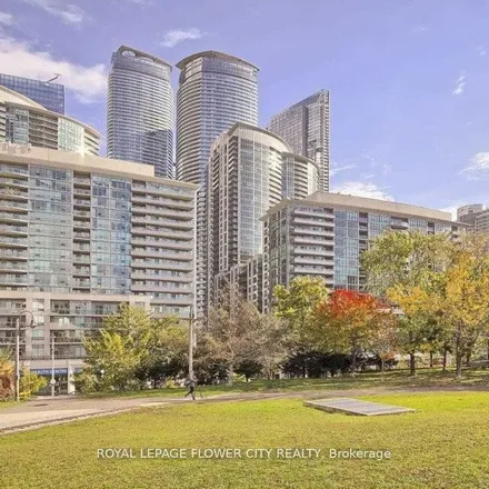 Rent this 1 bed apartment on Ïce Condominums at York Centre in 16 York Street, Old Toronto