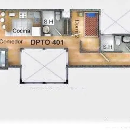 Buy this 2 bed apartment on Laurel Rosa in Surquillo, Lima Metropolitan Area 15038