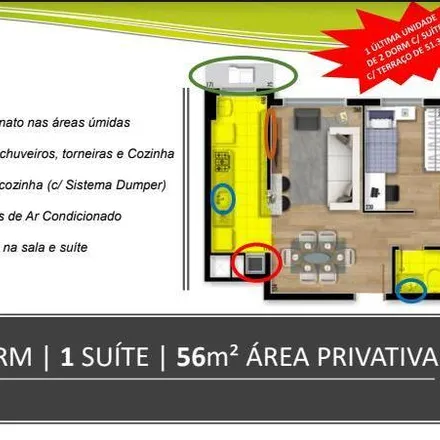 Buy this 2 bed apartment on Rua Tobias de Macedo Júnior 1029 in Santo Inácio, Curitiba - PR