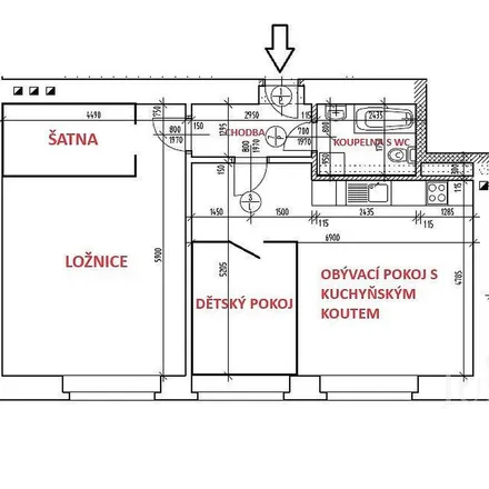 Rent this 1 bed apartment on Pražská 458 in 397 01 Písek, Czechia