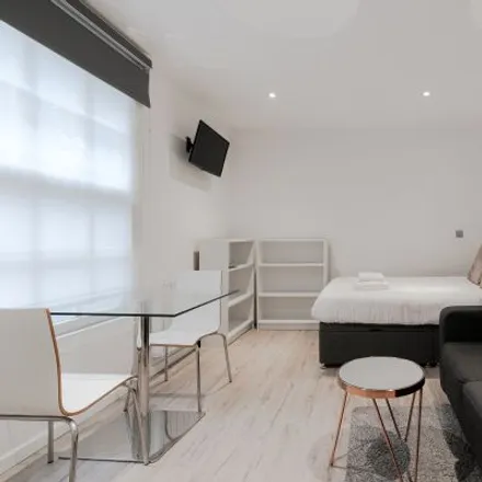 Rent this studio apartment on Manor Lodge Hotel in 14-15 Queensborough Terrace, London