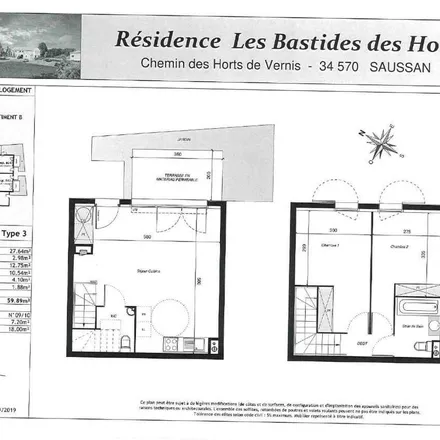 Image 2 - 5 Rue de Venus, 34570 Saussan, France - Apartment for rent