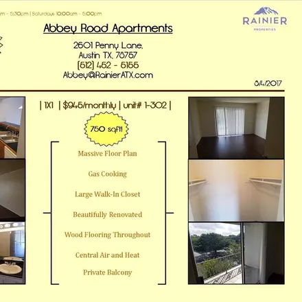 Rent this 1 bed apartment on Austin in Wooten, TX