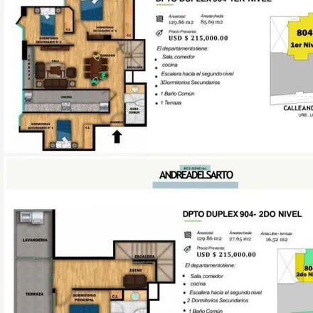 Buy this 4 bed apartment on Calera in Surquillo, Lima Metropolitan Area 15048