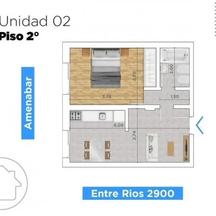 Buy this 1 bed apartment on Entre Ríos 2992 in España y Hospitales, Rosario