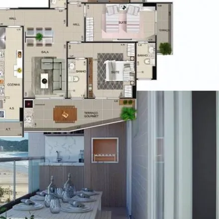 Buy this 3 bed apartment on Rua José Alves Maciel in Aviação, Praia Grande - SP