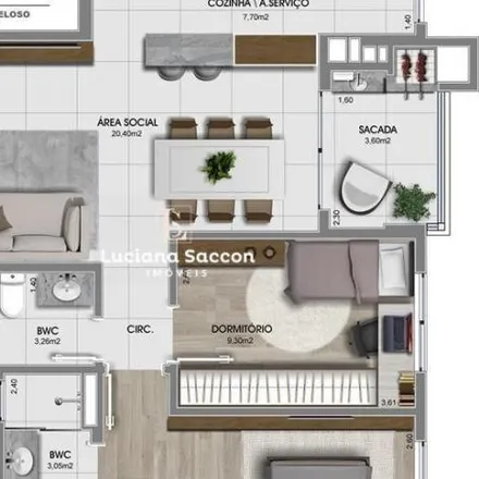 Buy this 2 bed apartment on Rua Agápito Velloso in Canto, Florianópolis - SC