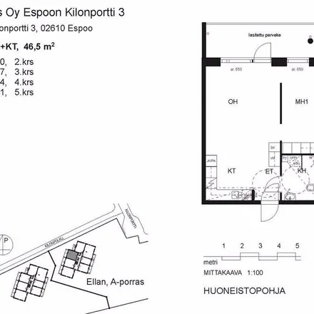 Rent this 2 bed apartment on Kilonportti 3 in 02610 Espoo, Finland