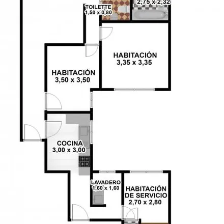 Buy this 3 bed apartment on Eduardo Acevedo in Caballito, C1424 CEB Buenos Aires
